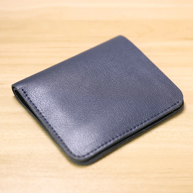 Genuine Leather Casual men wallet luxury design Short purse slim Card Holder Solid money bag famous brand thin minimalist wallet - Image 13