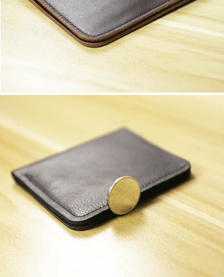 Genuine Leather Casual men wallet luxury design Short purse slim Card Holder Solid money bag famous brand thin minimalist wallet - Image 16