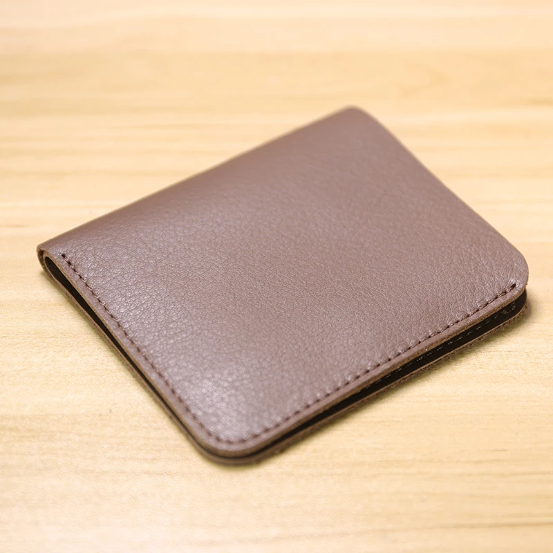 Genuine Leather Casual men wallet luxury design Short purse slim Card Holder Solid money bag famous brand thin minimalist wallet - Image 8