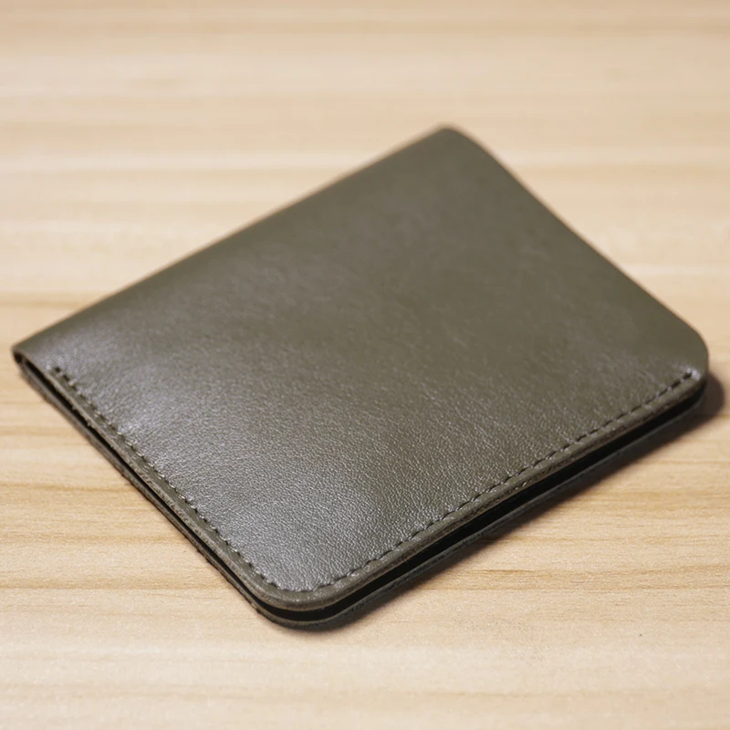Genuine Leather Casual men wallet luxury design Short purse slim Card Holder Solid money bag famous brand thin minimalist wallet - Image 7