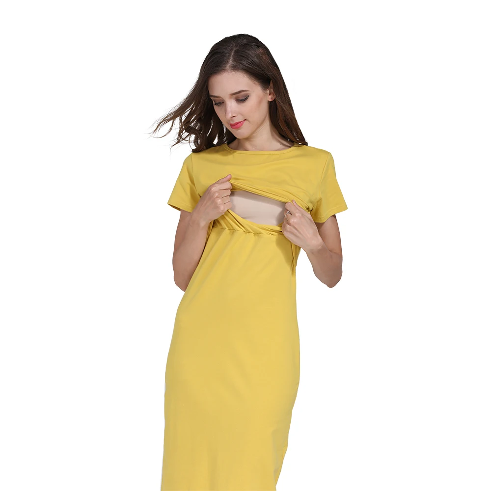 New Spring Striped Maternity Breastfeeding Dresses Pregnancy Clothes Women Pregnant Nursing Lactation Dress Drop Shipping - Image 47