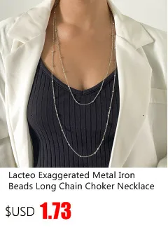 Lacteo Punk Multi Layered Gold Color Chain Choker Necklace Jewelry for Women Hip Hop Big Thick Chunky Clavicle Chain Necklace - Image 34