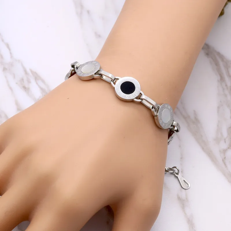 Gorgeous Gold/Rose /Silver Color White Shell Black Resin Charm Bracelet Wedding Party Beads Bracelets For Women Bridal Pulseras - Image 15