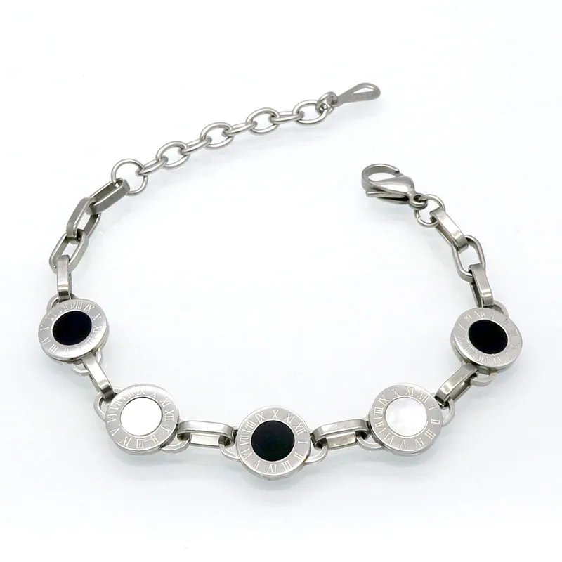 Gorgeous Gold/Rose /Silver Color White Shell Black Resin Charm Bracelet Wedding Party Beads Bracelets For Women Bridal Pulseras - Image 3