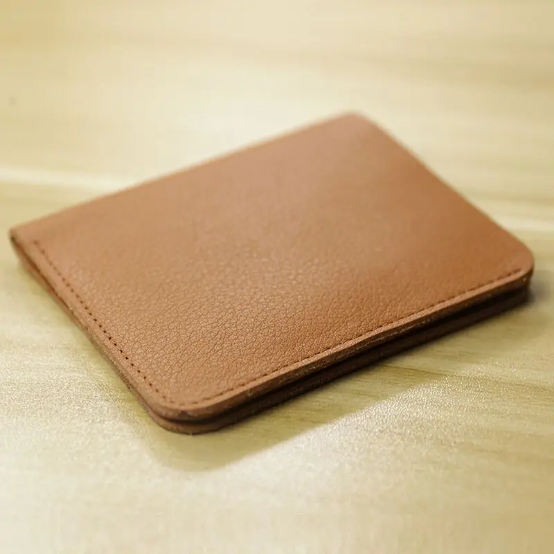 Genuine Leather Casual men wallet luxury design Short purse slim Card Holder Solid money bag famous brand thin minimalist wallet - Image 12