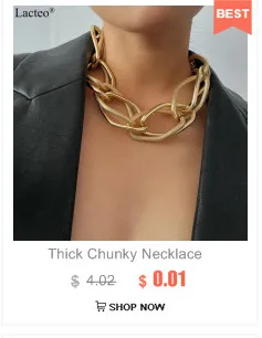 Lacteo Punk Multi Layered Gold Color Chain Choker Necklace Jewelry for Women Hip Hop Big Thick Chunky Clavicle Chain Necklace - Image 25