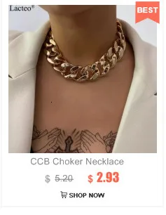 Lacteo Punk Multi Layered Gold Color Chain Choker Necklace Jewelry for Women Hip Hop Big Thick Chunky Clavicle Chain Necklace - Image 29