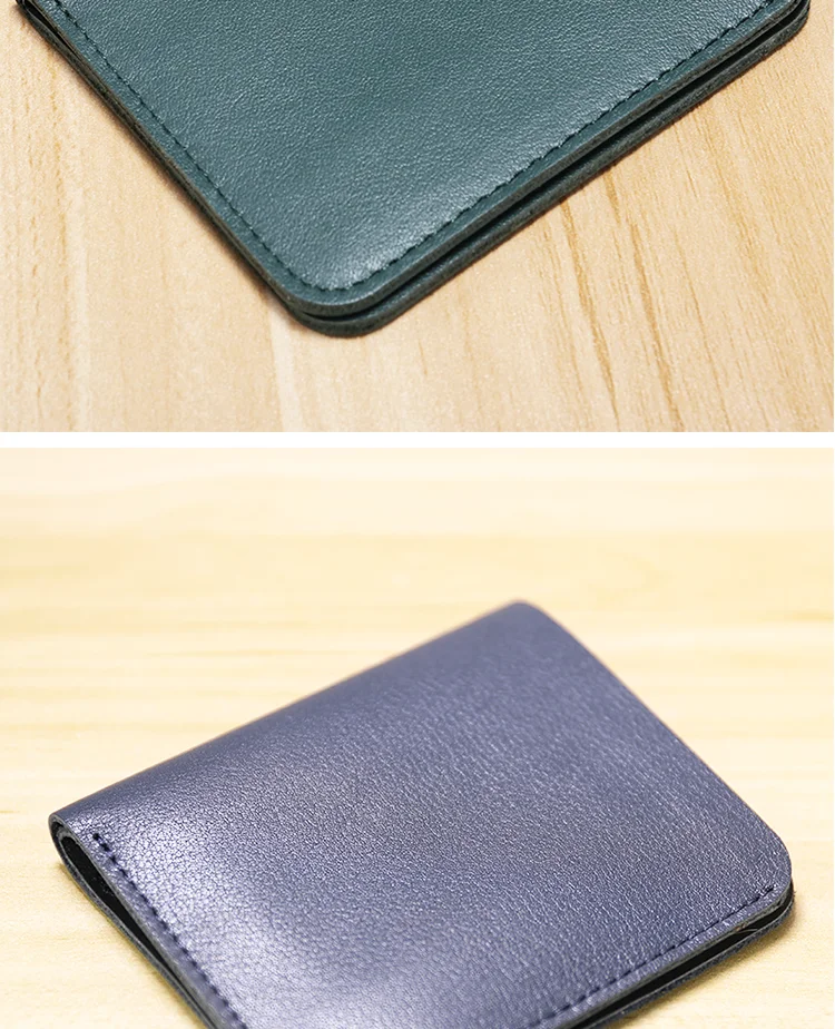 Genuine Leather Casual men wallet luxury design Short purse slim Card Holder Solid money bag famous brand thin minimalist wallet - Image 23