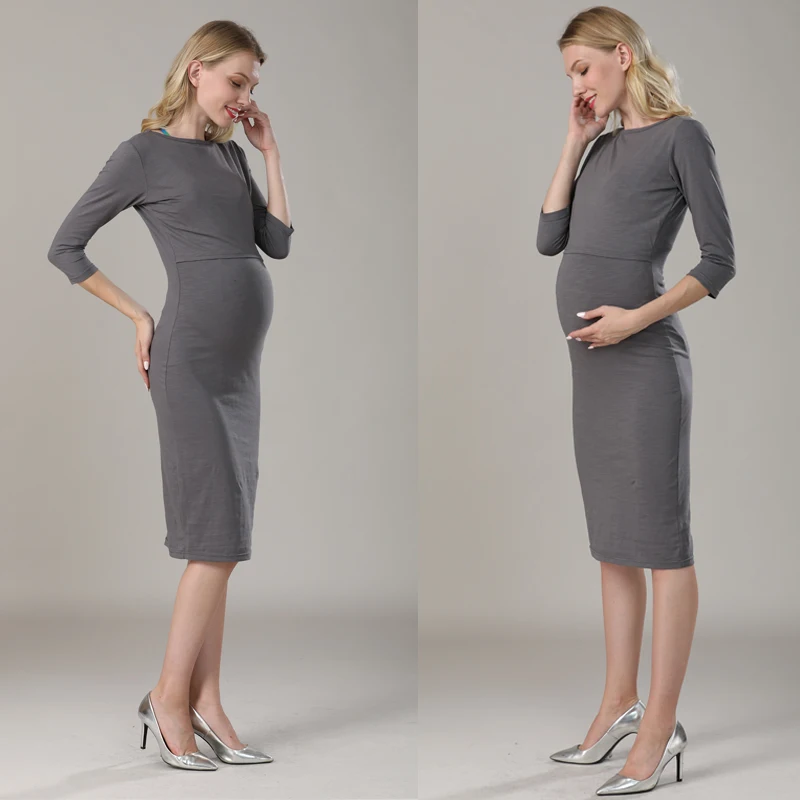 New Spring Striped Maternity Breastfeeding Dresses Pregnancy Clothes Women Pregnant Nursing Lactation Dress Drop Shipping - Image 31