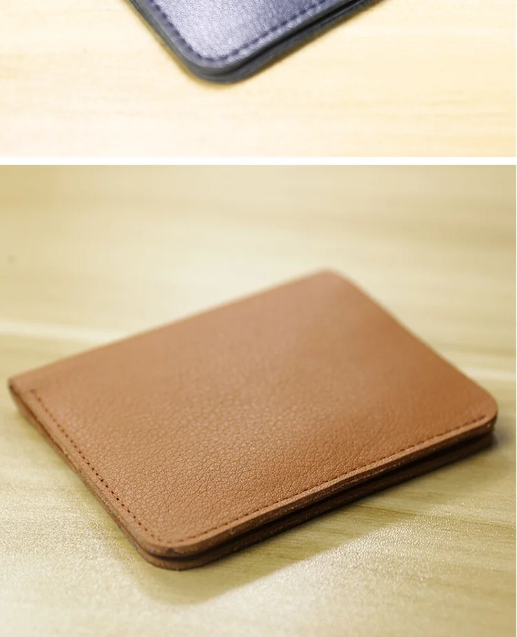 Genuine Leather Casual men wallet luxury design Short purse slim Card Holder Solid money bag famous brand thin minimalist wallet - Image 24
