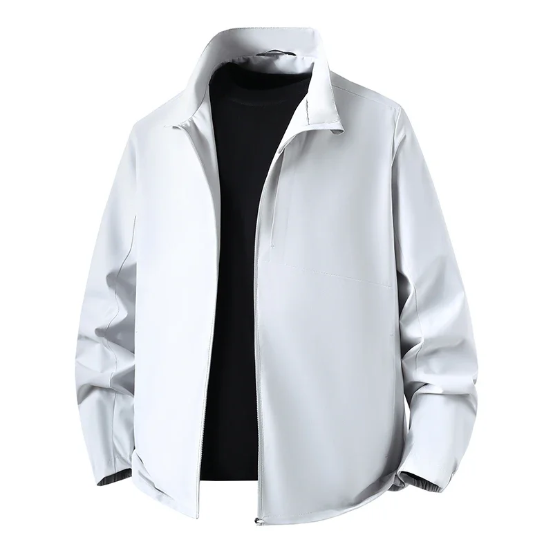 New Men's Casual Jacket Casual and Fashionable Windbreaker Waterproof and Versatile Outdoor Jacket - Image 4