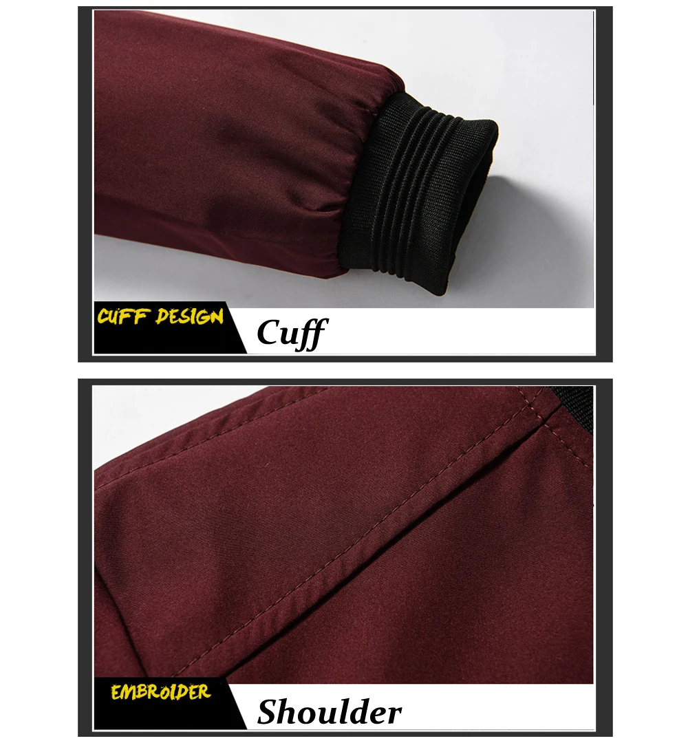 Spring Autumn Men's Bomber Jacket Casual Lightweight Jacket For Men Sports Windbreaker Zip Up Coat with Pockets Clothing - Image 19