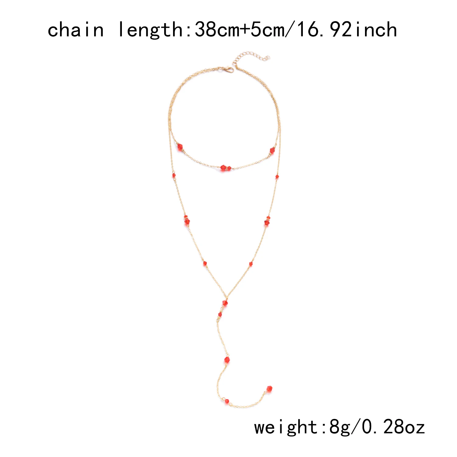 Fashion Simple Crystal Tassel Y-Shaped Necklace for Women Double Layer Gold Color Sweater Chain Long Necklace Party Jewelry Gift - Image 10