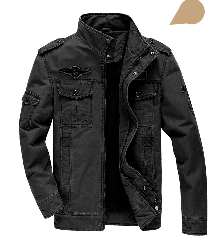 New 2023 Casual Army Military Jacket Men Plus Size M-6XL Jaqueta masculina Air force one Spring & Autumn Cargo Mens Jackets Coat - Image 18