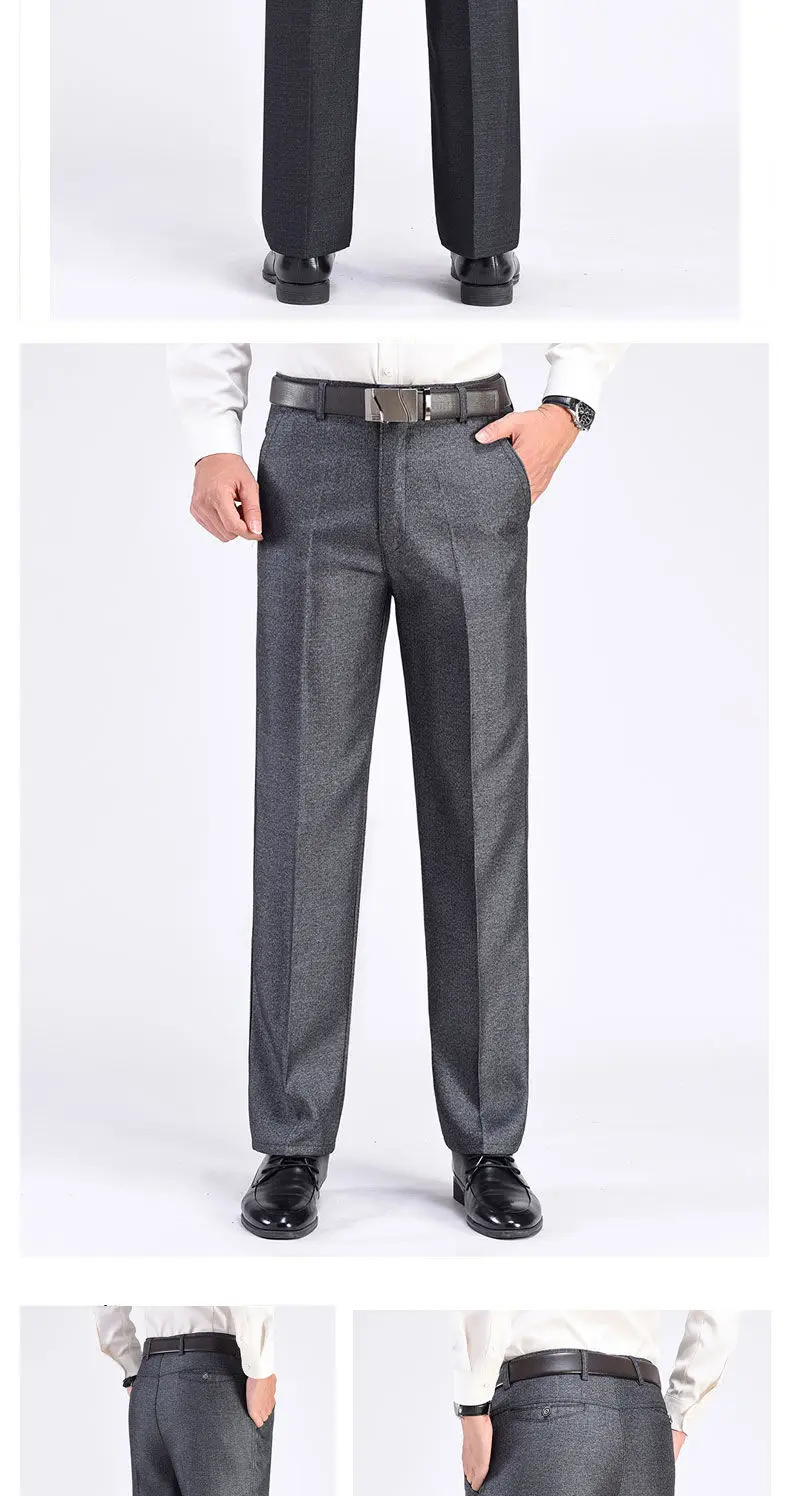 New Men's Autumn Thick Casual Suit Pants Classic Business Fashion Stretch Summer Thin Trousers Male Brand Clothes RIYBEOE - Image 26