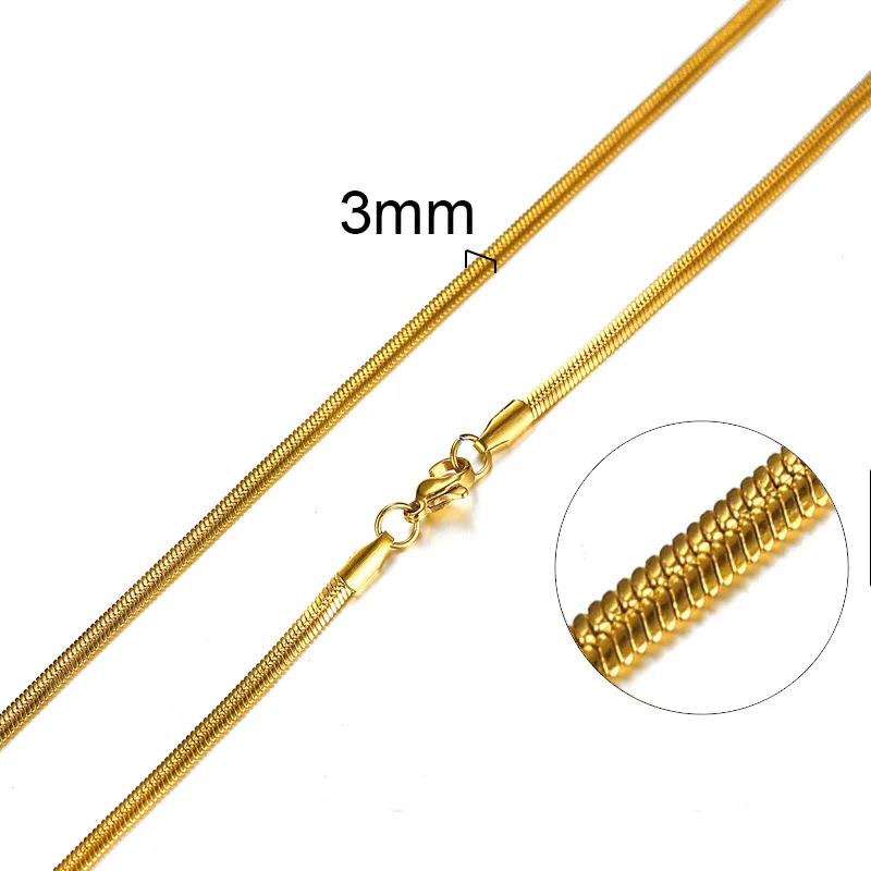 Figaro Chain Necklace Stainless Steel Link Gold Color Choker Necklace Layered Women Girls 14" 18" 20" 24" - Image 11