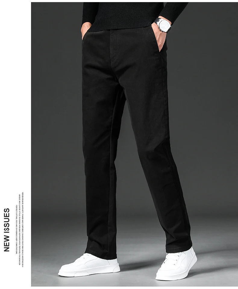 New in Spring Casual Pants Men Straight Fit Cotton Stretch Chino Trouser Male Formal Work Business Dress Khaki Fashion Regular - Image 20