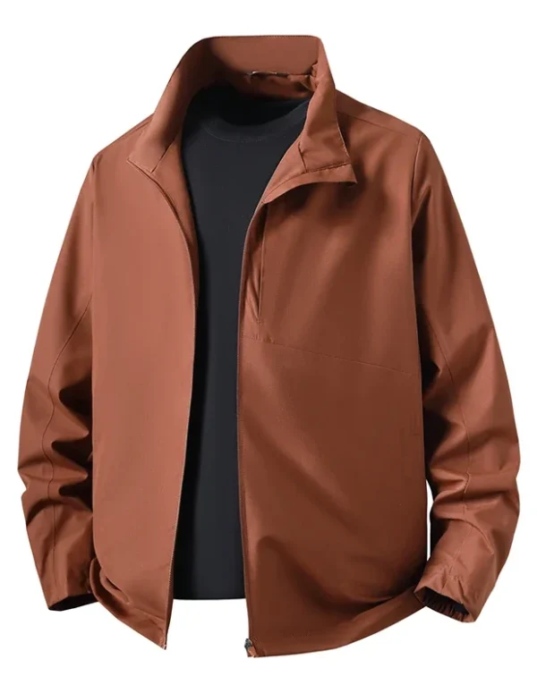 New Men's Casual Jacket Casual and Fashionable Windbreaker Waterproof and Versatile Outdoor Jacket