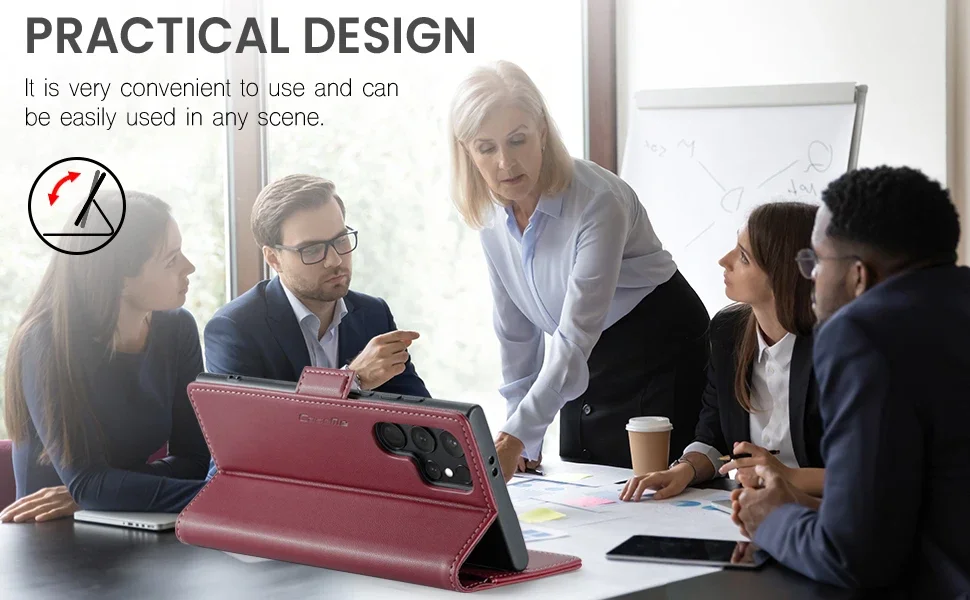 Magnetic Charging Flip Wallet Cards Leather Case for Samsung Galaxy A06 A16 A55 A35 25 15 05S S25 S24 S23 22 Ultra Plus FE Cover - Image 14