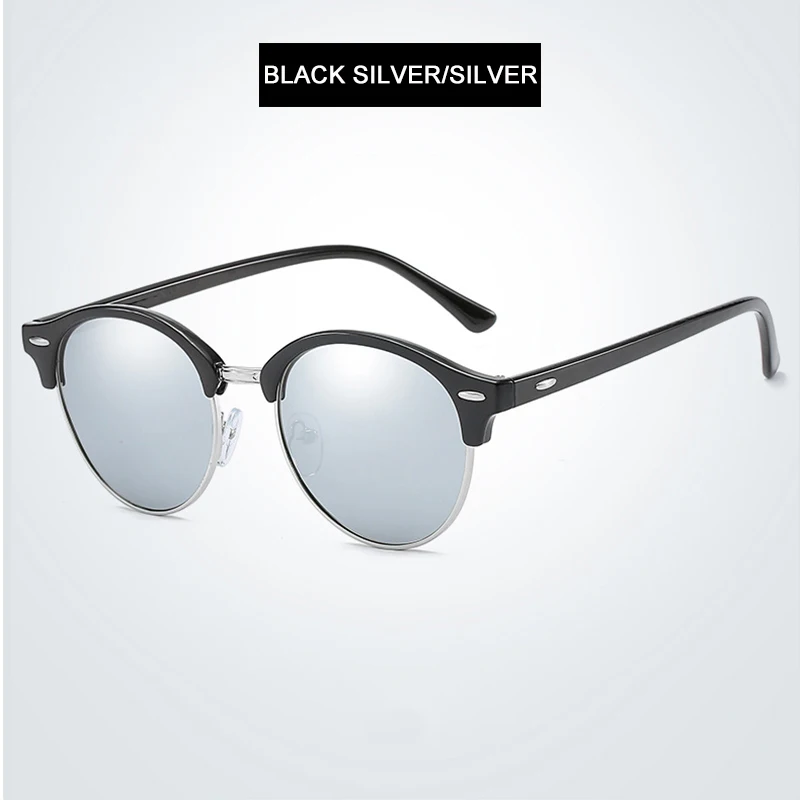 Classic Round Polarized Sunglasses Men Women Brand Designer Retro Half Frame Sun Glasses Vintage Driving Vacation Eyewear UV400 - Image 11
