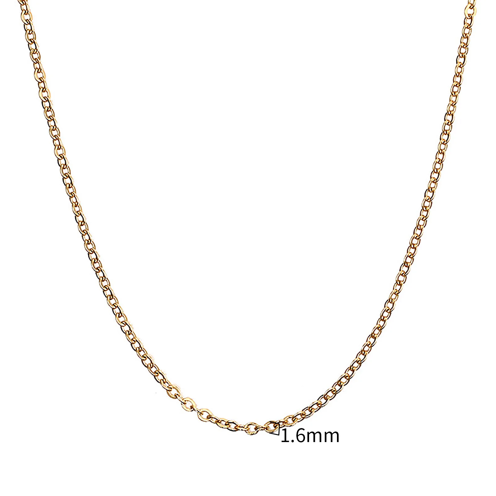 Figaro Chain Necklace Stainless Steel Link Gold Color Choker Necklace Layered Women Girls 14" 18" 20" 24" - Image 10
