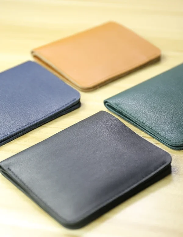 Genuine Leather Young Men small wallet Card Holder luxury designer Short Standard Wallets Casual slim money bag minimalist purse