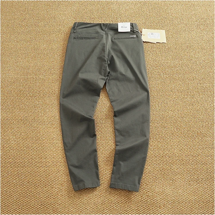 Men's Slim Fit Stretch Tapered Pants - Elastic Business Casual Cleanfit Washed Draped Trousers (Spring/Summer Trendy Chino) - Image 16