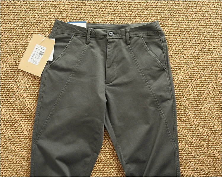 Men's Slim Fit Stretch Tapered Pants - Elastic Business Casual Cleanfit Washed Draped Trousers (Spring/Summer Trendy Chino) - Image 26