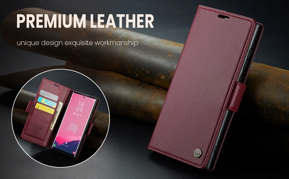 Magnetic Charging Flip Wallet Cards Leather Case for Samsung Galaxy A06 A16 A55 A35 25 15 05S S25 S24 S23 22 Ultra Plus FE Cover - Image 18