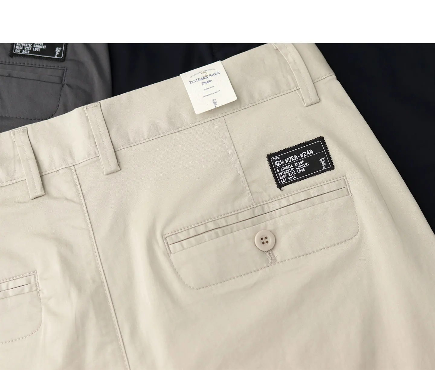 2025 Summer New American Retro Thin Micro Elasticity Casual Pants Men's Simple 98% Cotton Slim CHINO Business Straight Trousers - Image 22