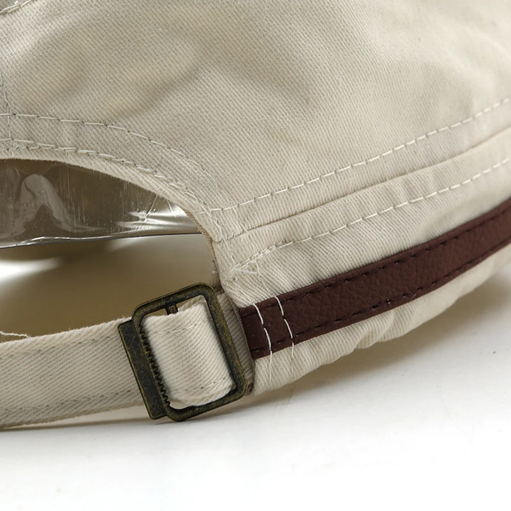 Casual Cadet Hat Man Flat Top Caps Fashion Cotton Visor Hats Summer Autumn Vintage Army Hats Adult Dad Hat Unisex Baseball Cap - Image 15