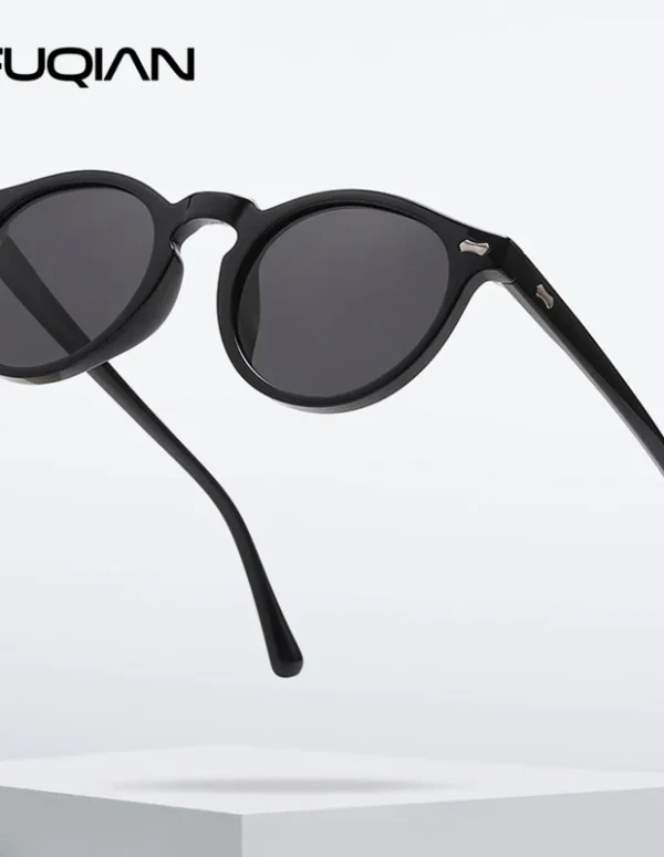 Retro Round Sunglasses Men Women Fashion Small Polarized Sun Glasses For Male Female Literary Vintage Shades Driving Eyeglasses