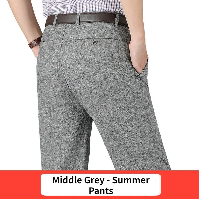 New Men's Autumn Thick Casual Suit Pants Classic Business Fashion Stretch Summer Thin Trousers Male Brand Clothes RIYBEOE - Image 15