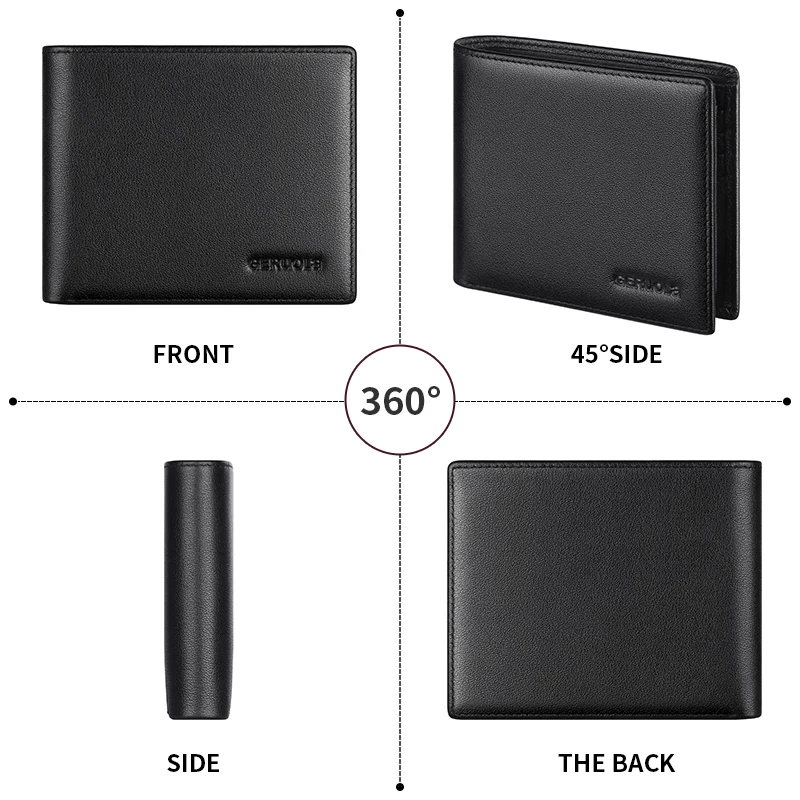 Men's Wallet 2025 New Arrival Genuine Leather Large Capacity Zipper Wallet Card Holder Integrated Ultra-Thin Wallet - Image 12