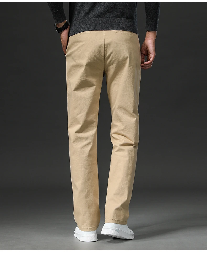 New in Spring Casual Pants Men Straight Fit Cotton Stretch Chino Trouser Male Formal Work Business Dress Khaki Fashion Regular - Image 27