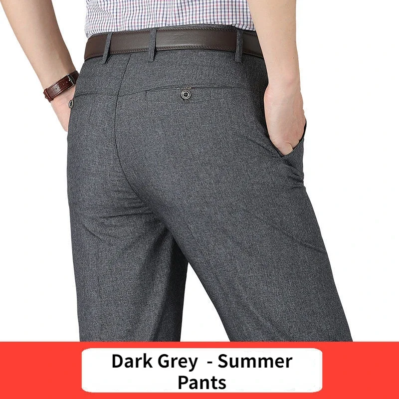 New Men's Autumn Thick Casual Suit Pants Classic Business Fashion Stretch Summer Thin Trousers Male Brand Clothes RIYBEOE - Image 9