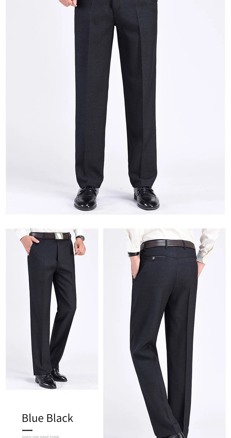 New Men's Autumn Thick Casual Suit Pants Classic Business Fashion Stretch Summer Thin Trousers Male Brand Clothes RIYBEOE - Image 21