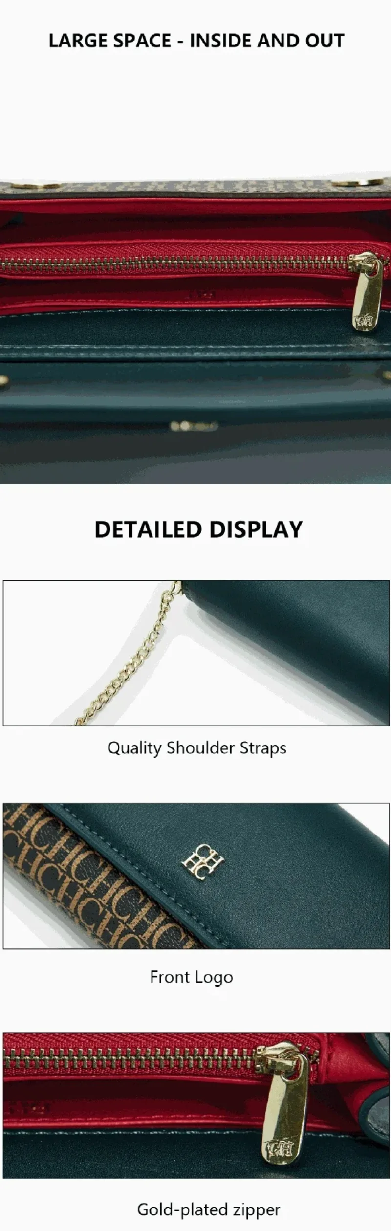 High Quality Light Luxury Original Brand Fashionable Simple Versatile New Shoulder Bag Ladies Messenger Bag Carolina Herrera - Image 16