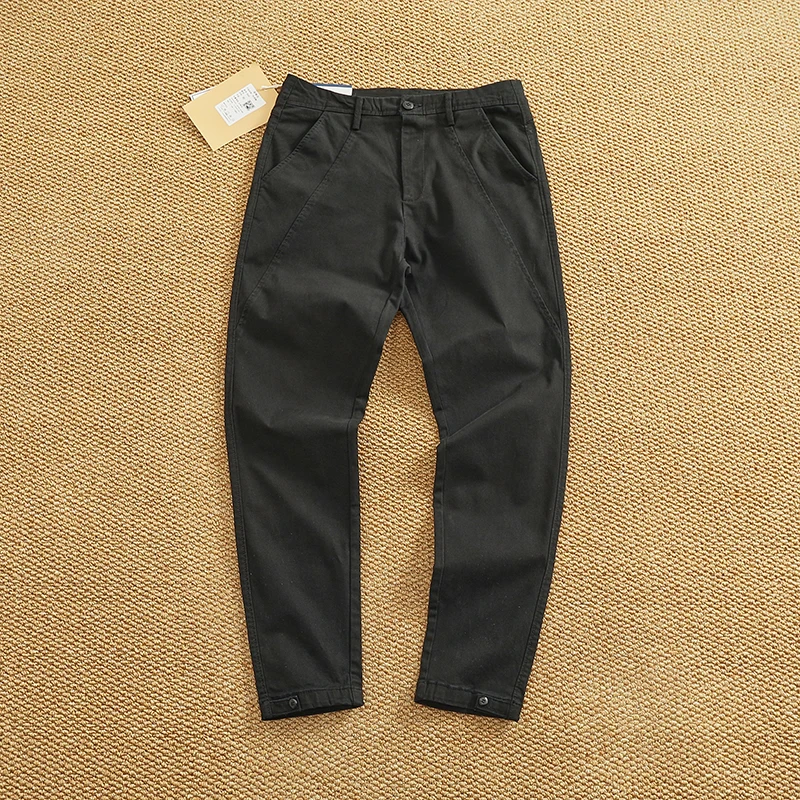 Men's Slim Fit Stretch Tapered Pants - Elastic Business Casual Cleanfit Washed Draped Trousers (Spring/Summer Trendy Chino) - Image 7