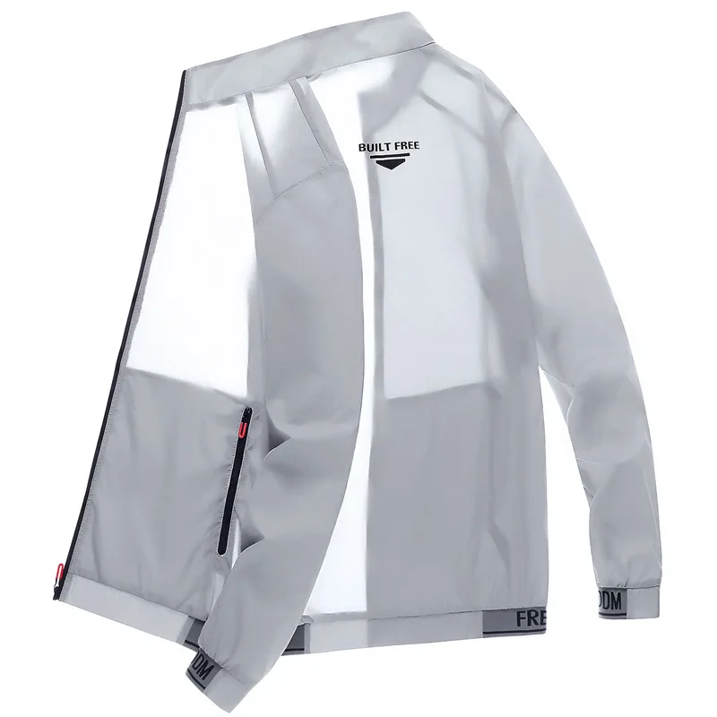 Men's sun protection clothes for summer ultra-thin breathable ice silk trendy fashion UV resistant air conditioning jacket jacke - Image 10