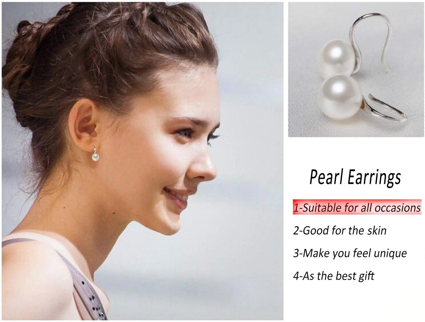 Silver Plated Gold Plated Hoop Handpicked AAA+ Quality White Freshwater Cultured Pearl Dangle Drop Earrings Jewelry for Women - Image 6