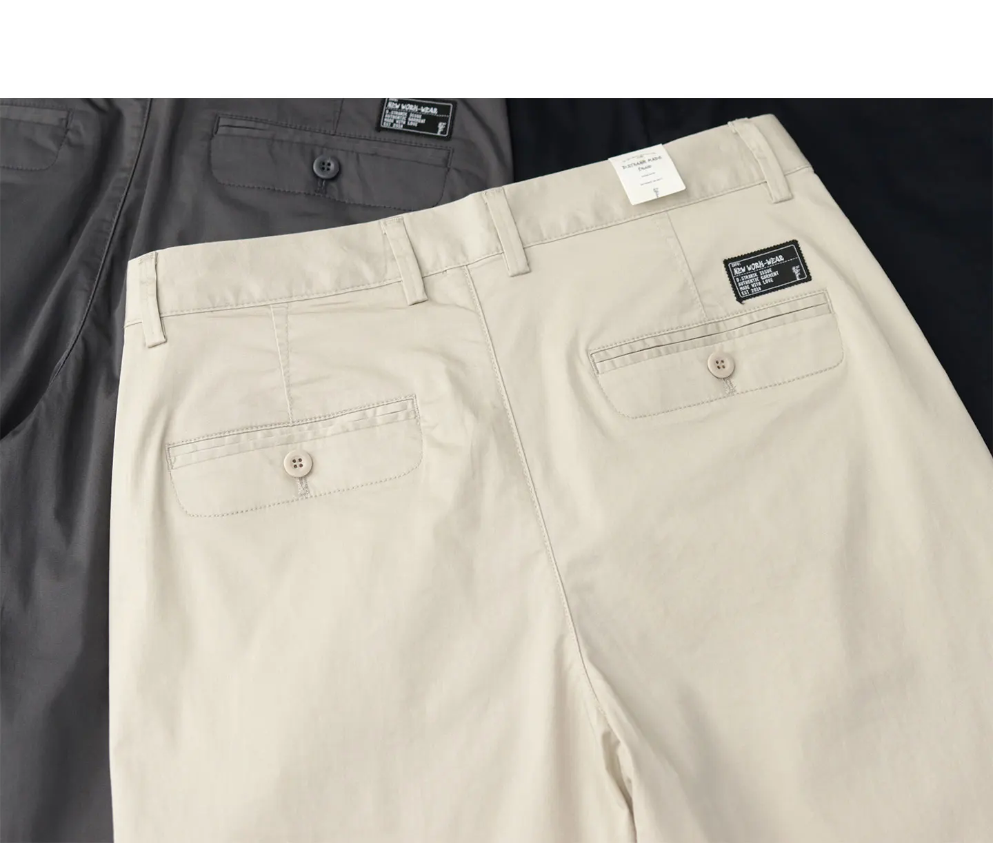 2025 Summer New American Retro Thin Micro Elasticity Casual Pants Men's Simple 98% Cotton Slim CHINO Business Straight Trousers - Image 21