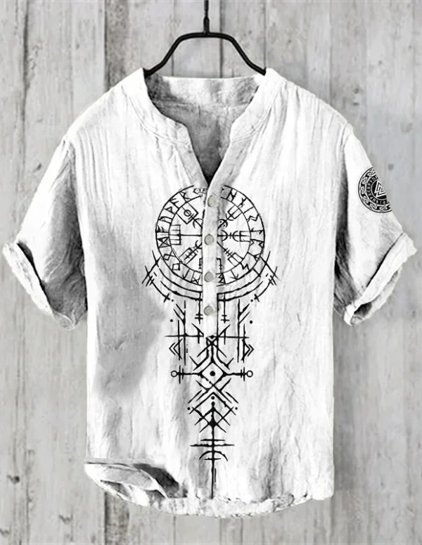 Spring and summer men's and women's shirts independent station casual Hawaiian style shirts men's tops 100% linen new hot sale