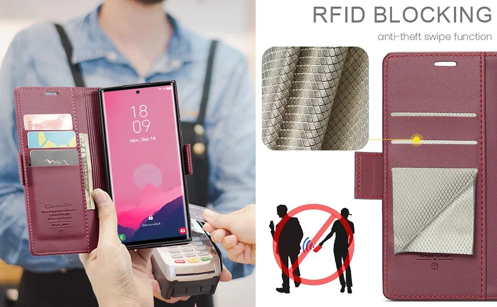 Magnetic Charging Flip Wallet Cards Leather Case for Samsung Galaxy A06 A16 A55 A35 25 15 05S S25 S24 S23 22 Ultra Plus FE Cover - Image 17