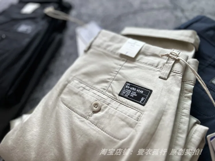 2025 Summer New American Retro Thin Micro Elasticity Casual Pants Men's Simple 98% Cotton Slim CHINO Business Straight Trousers - Image 13