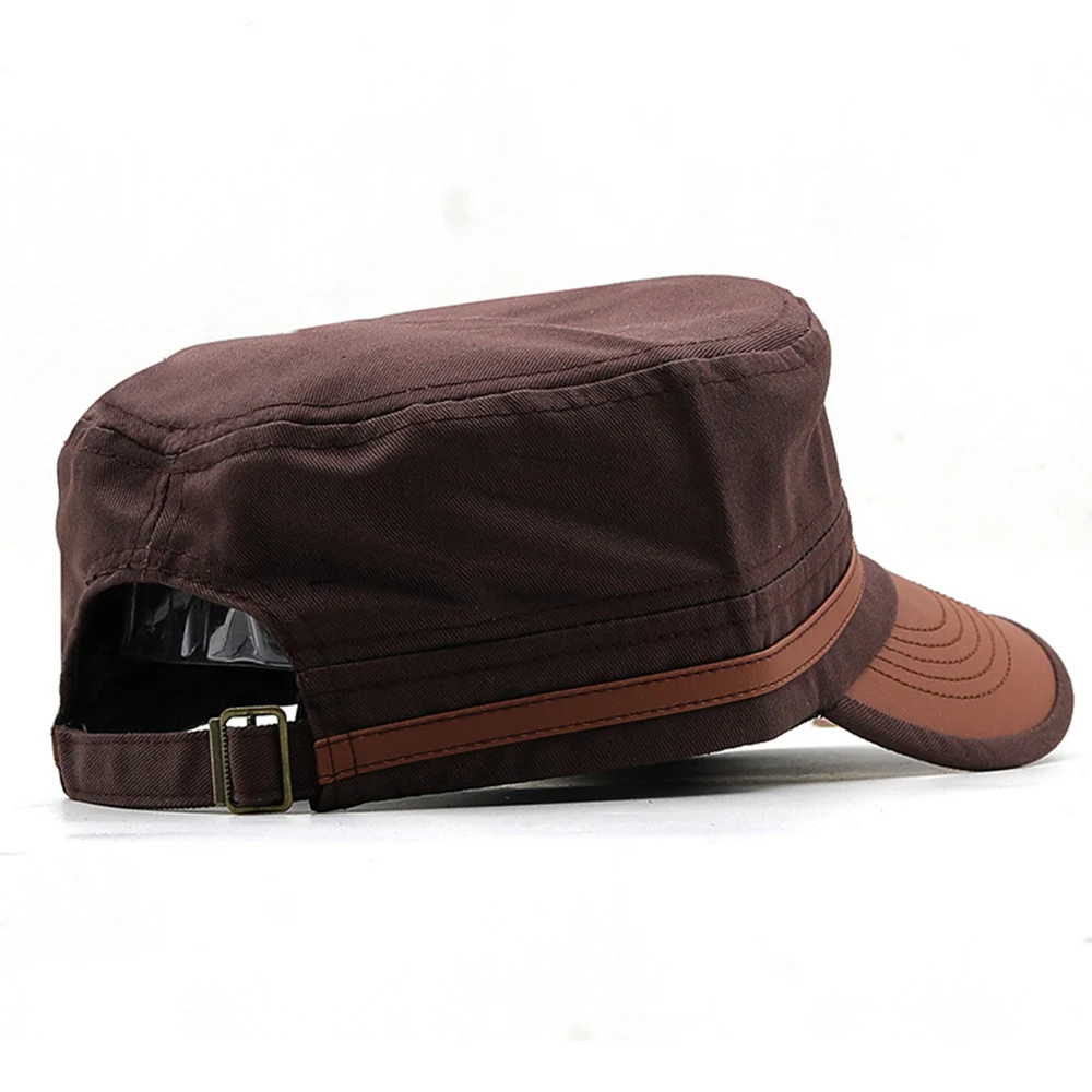 Casual Cadet Hat Man Flat Top Caps Fashion Cotton Visor Hats Summer Autumn Vintage Army Hats Adult Dad Hat Unisex Baseball Cap - Image 28