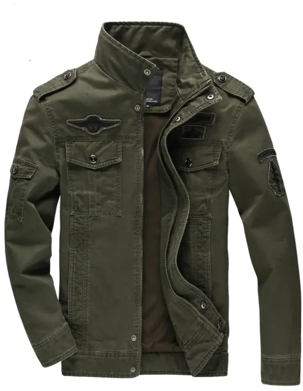 New 2023 Casual Army Military Jacket Men Plus Size M-6XL Jaqueta masculina Air force one Spring & Autumn Cargo Mens Jackets Coat