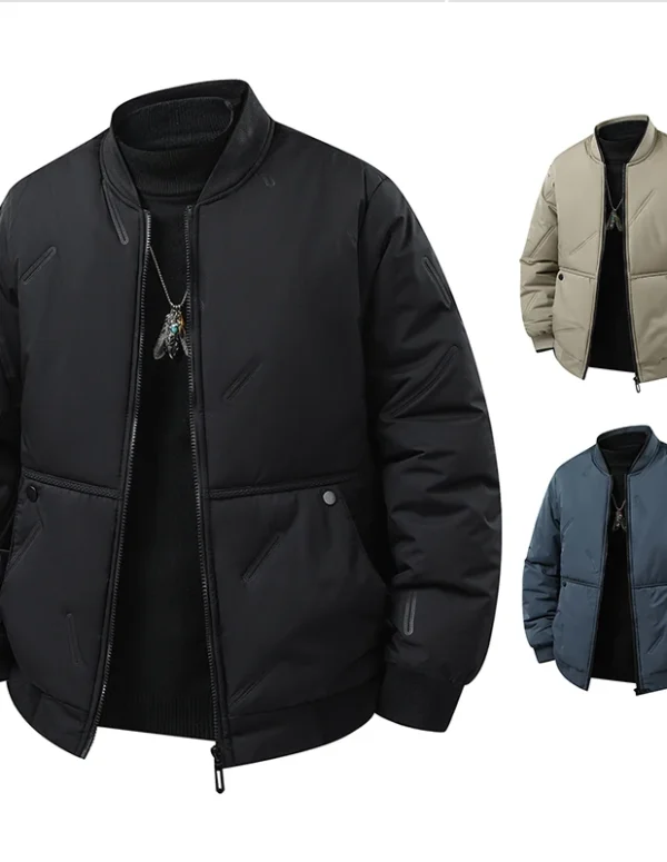 Autumn and winter outerwear men's new trendy brand men's baseball collar autumn casual flight jacket clothes