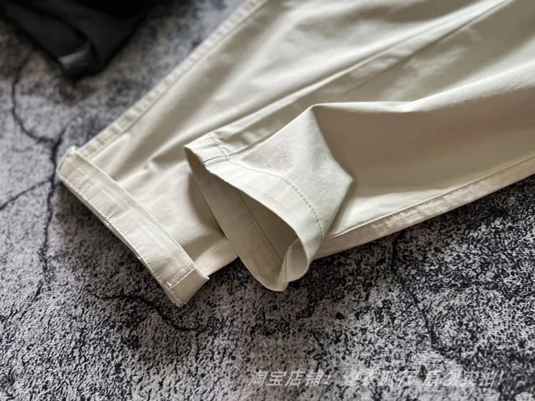 2025 Summer New American Retro Thin Micro Elasticity Casual Pants Men's Simple 98% Cotton Slim CHINO Business Straight Trousers - Image 25