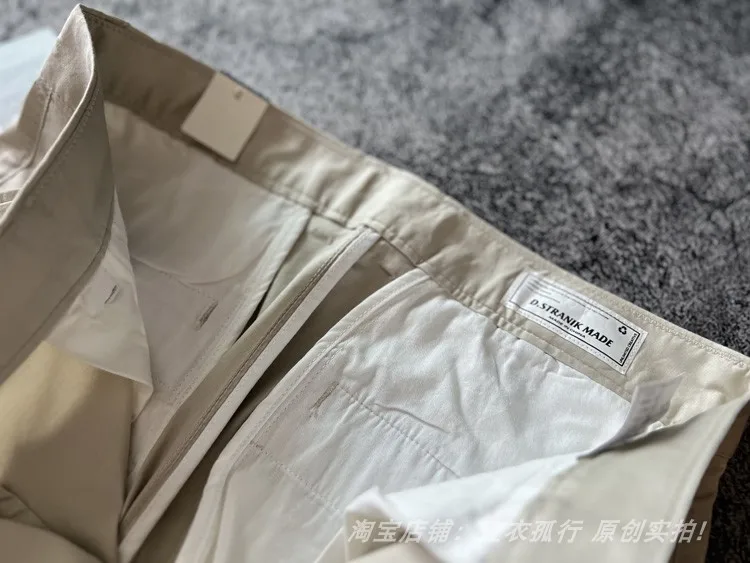 2025 Summer New American Retro Thin Micro Elasticity Casual Pants Men's Simple 98% Cotton Slim CHINO Business Straight Trousers - Image 23